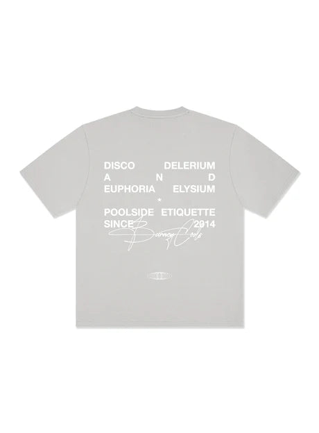 BARNEY COOLS // Euphoria Fleece Tee CEMENT