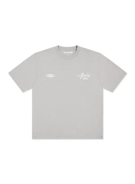 BARNEY COOLS // Euphoria Fleece Tee CEMENT
