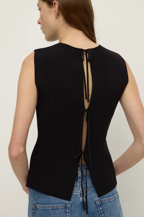 Evelyn Milano Knit Top BLACK