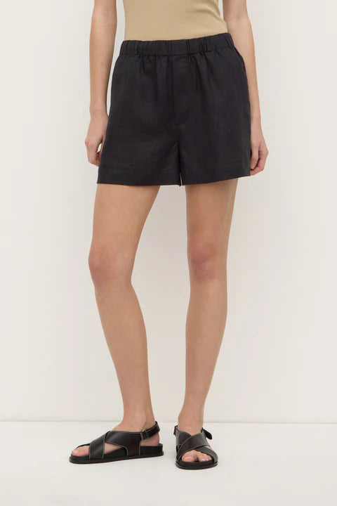 Everyday Linen Short BLACK