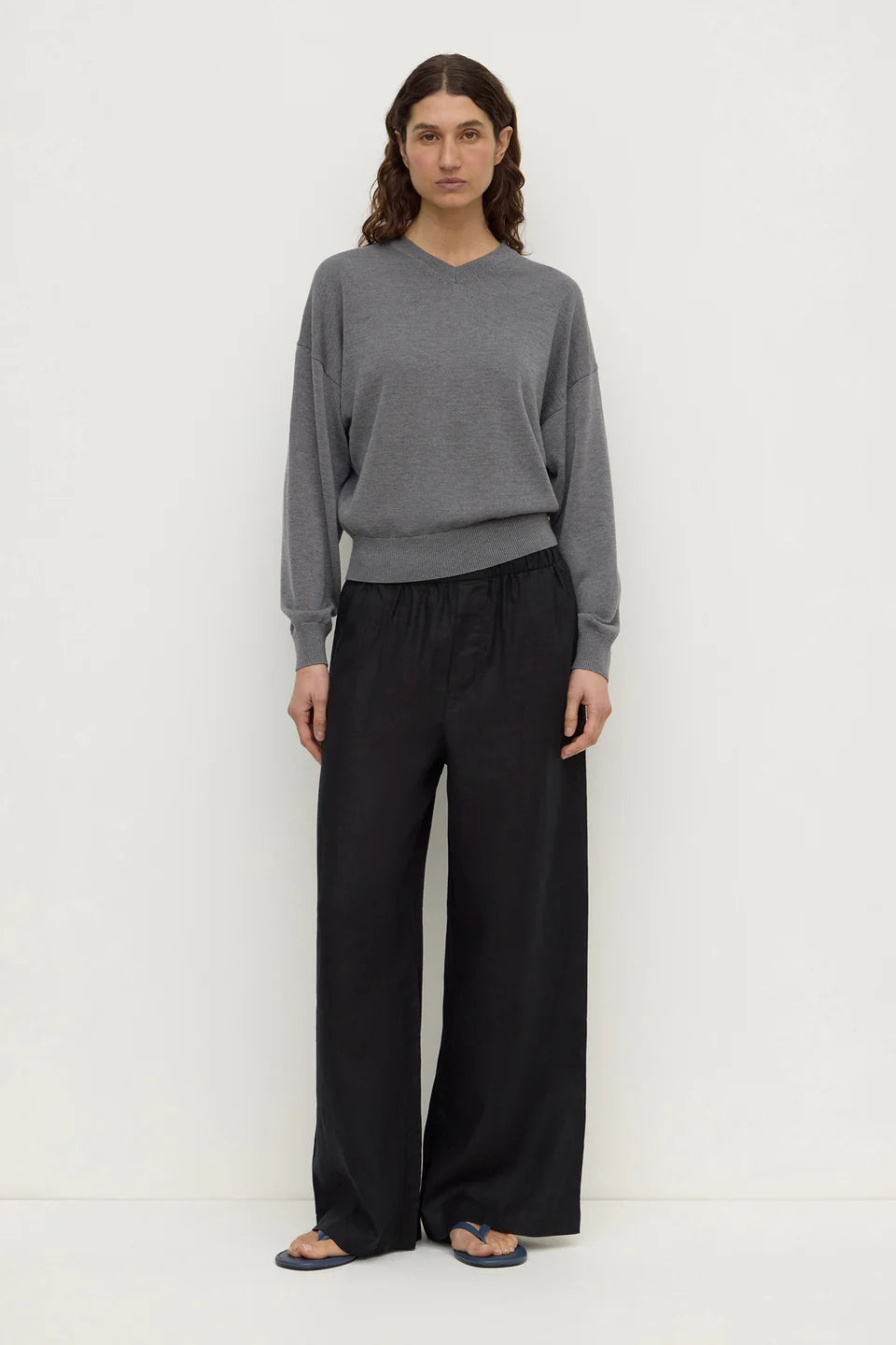 Everyday Linen Pant BLACK