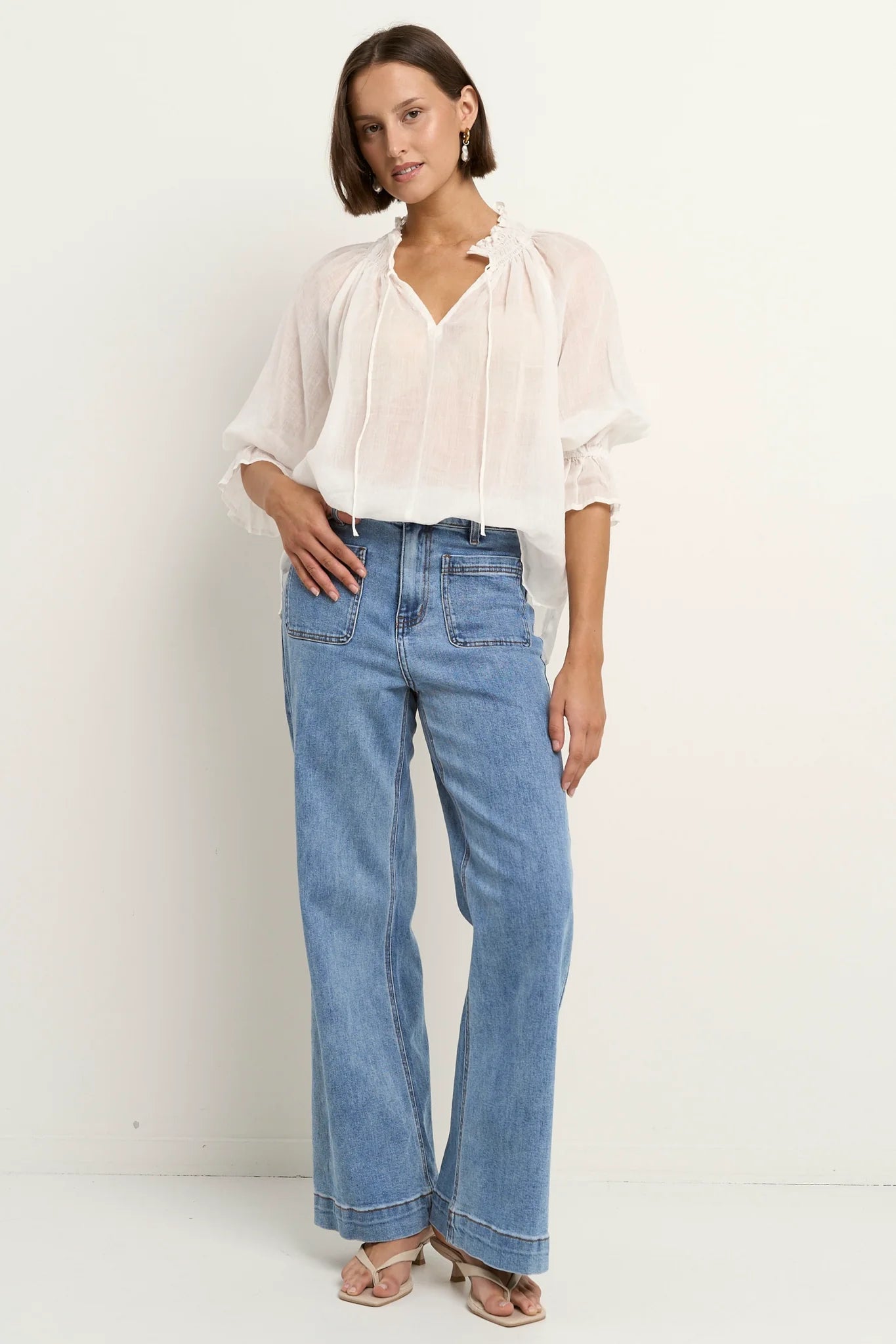 AMONG THE BRAVE // Expedition Ramie Top IVORY LINEN