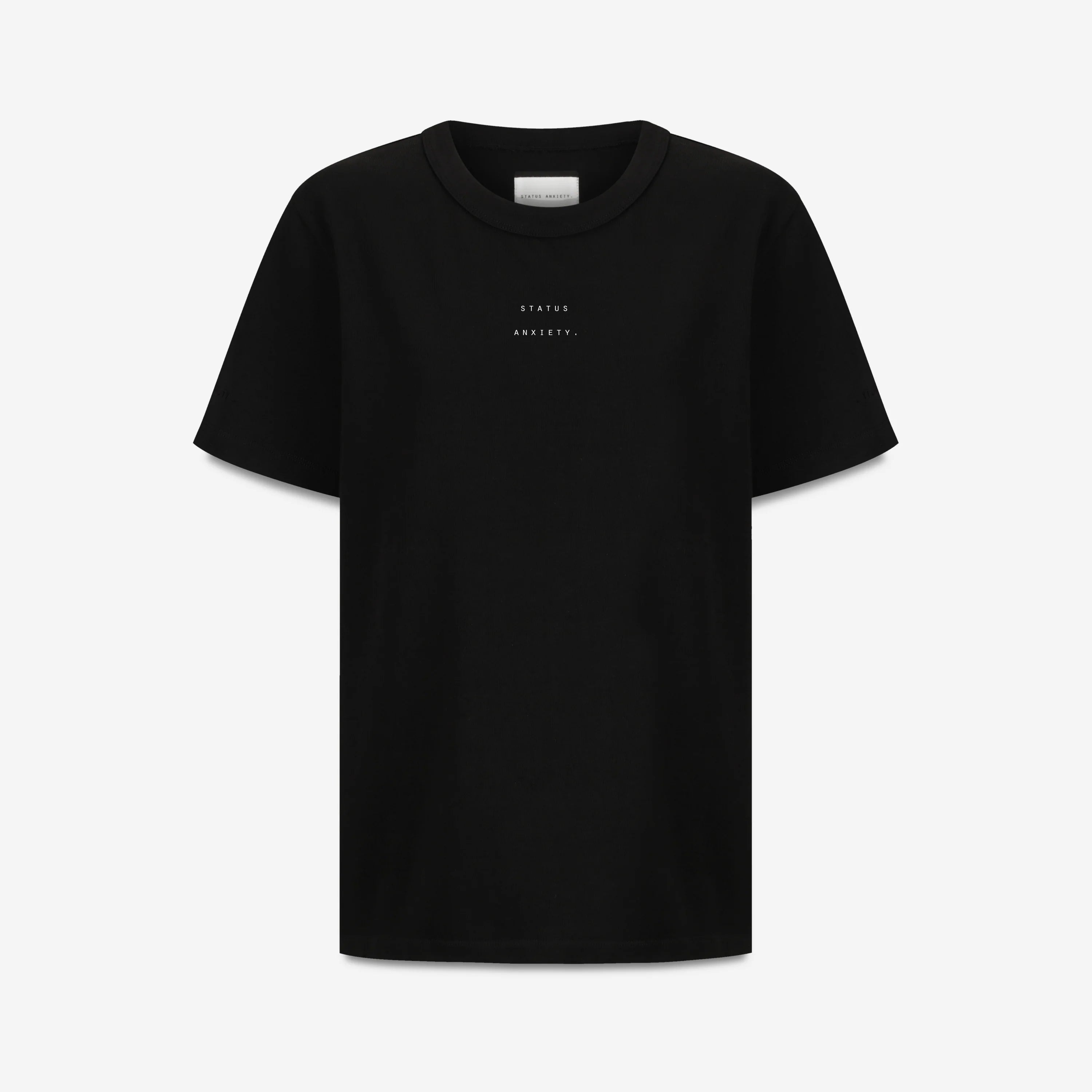 STATUS ANXIETY // Feels Right Logo Tee BLACK