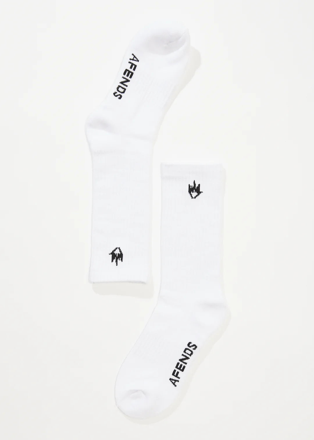 AFENDS // Flame Socks 3Pack WHITE
