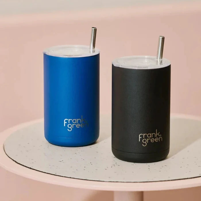 FRANK GREEN // Iced Coffee Cup w Straw MIDNIGHT