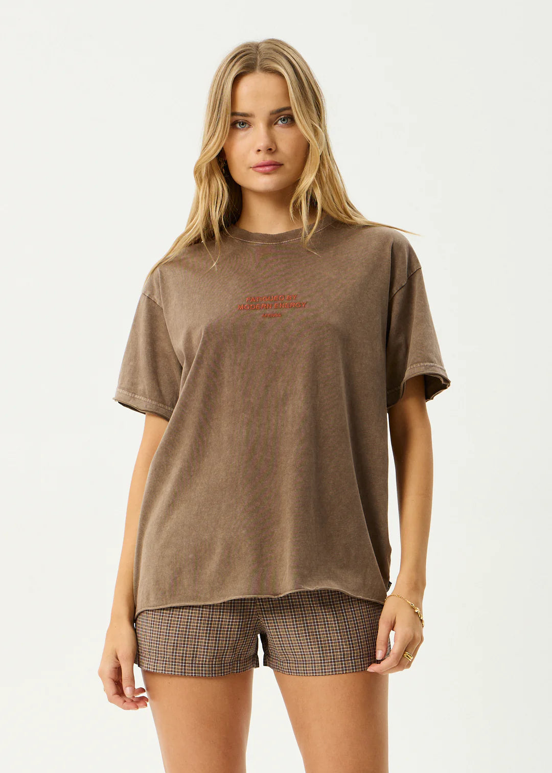 AFENDS // Fatigued OS Tee COFFEE