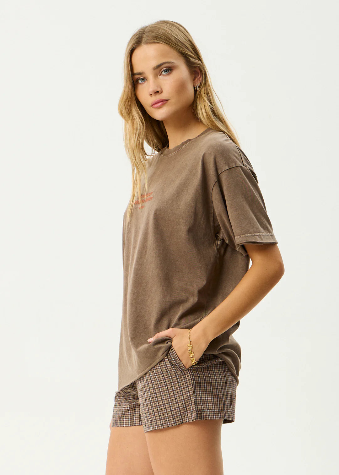 AFENDS // Fatigued OS Tee COFFEE