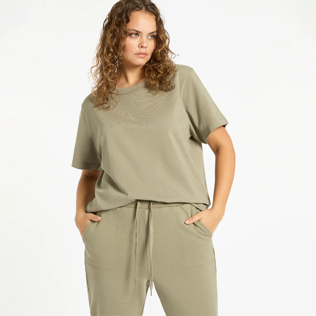 STATUS ANXIETY // Feels Right Tee WASHED SAGE