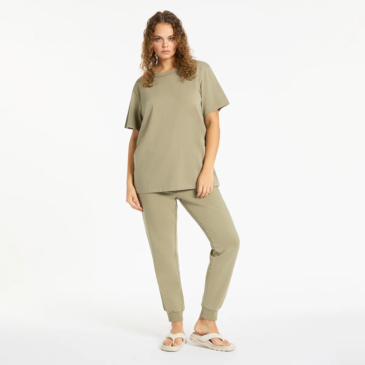 STATUS ANXIETY // Feels Right Tee WASHED SAGE