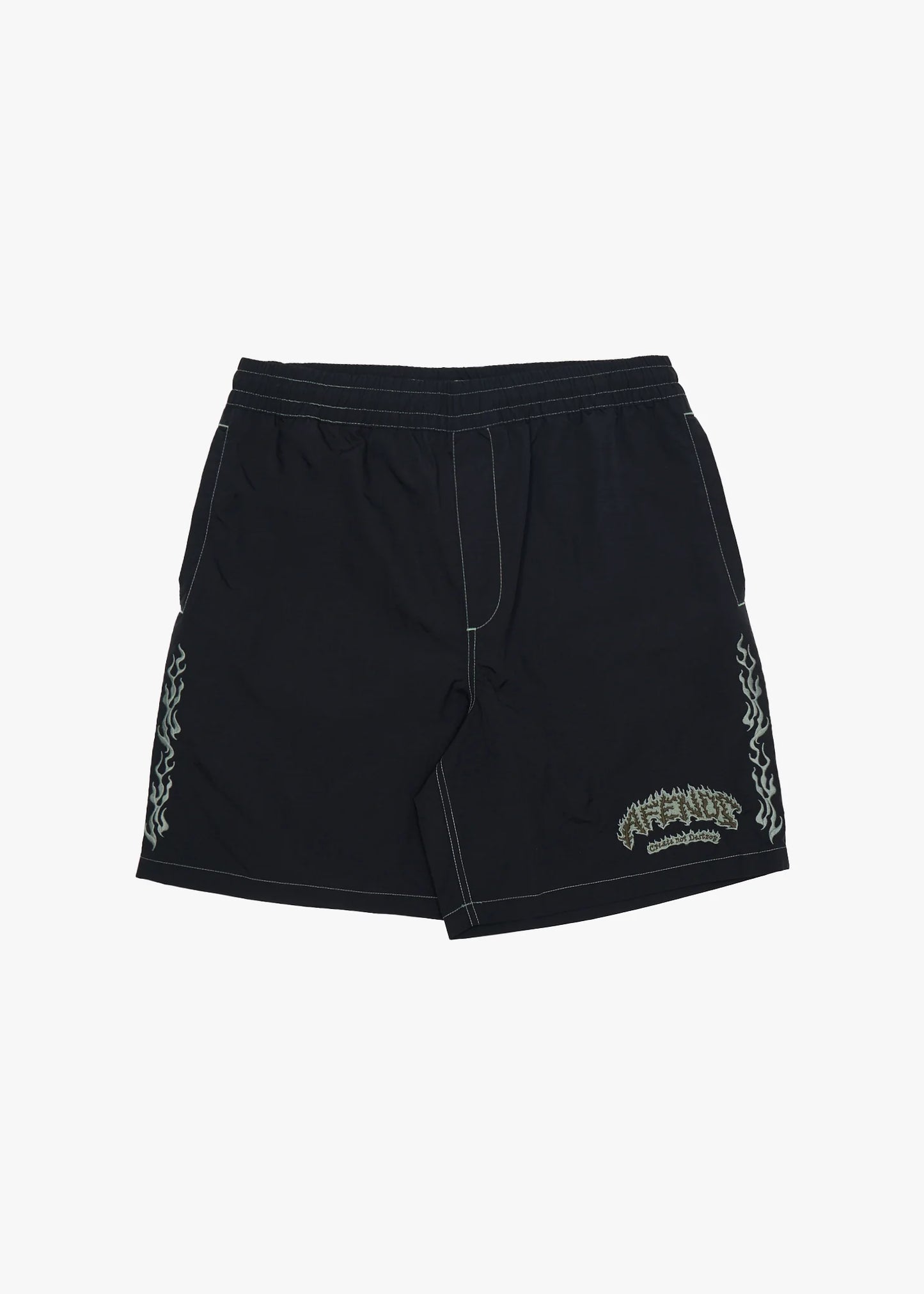 AFENDS // Flame On Baywatch Short 18" BLACK