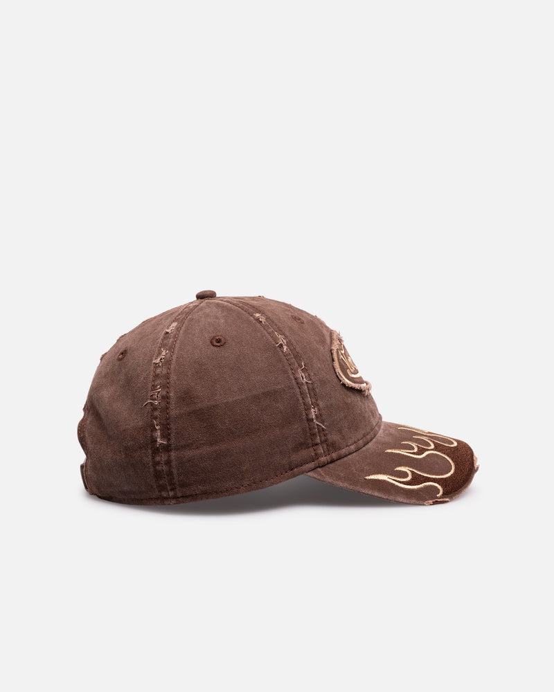VD Flames Dad Cap BROWN