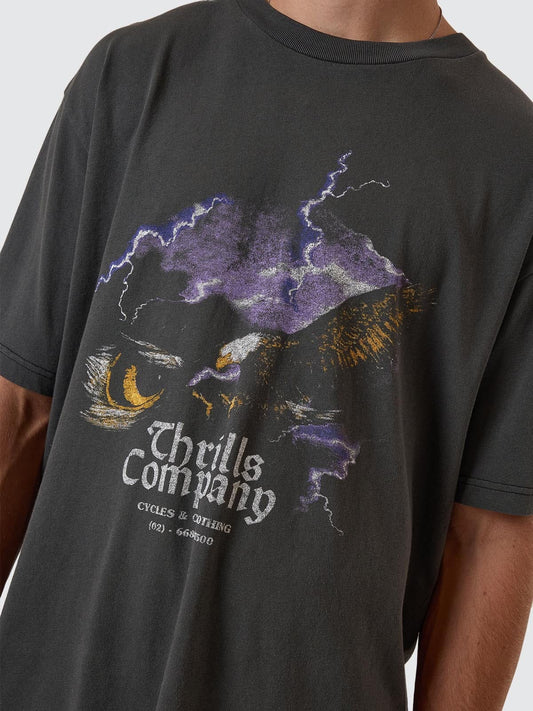 THRILLS // Flight Risk OS Tee MERCH BLACK