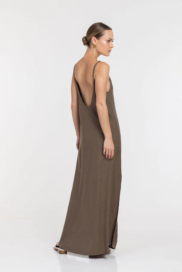 BLAK // Free Falling Dress BAY LEAF