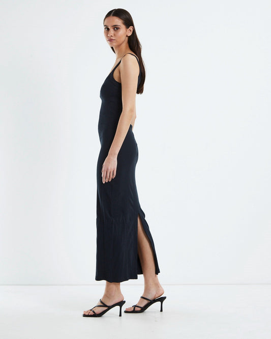 NEUW // Frenchie Rib Dress BLACK
