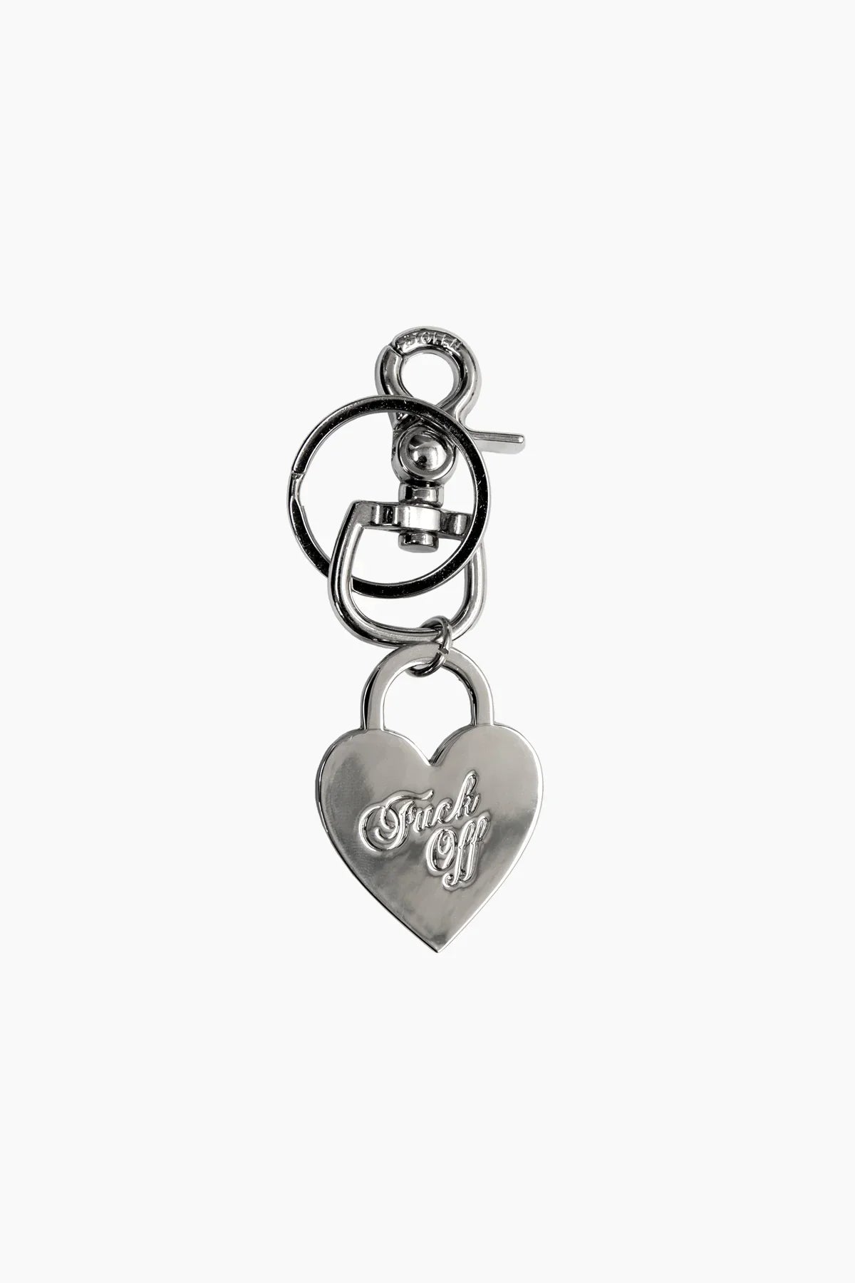 STOLEN GIRLFRIENDS CLUB // F*ck Off Key Ring ZINC ALLOY