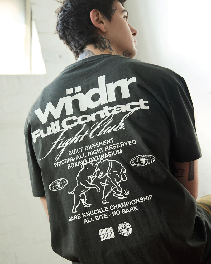 WNDRR // Full Contact Box Fit Tee INK