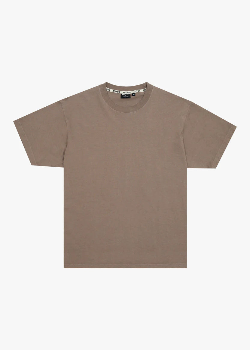 AFENDS // Genesis Heavy Box Tee FOSSIL