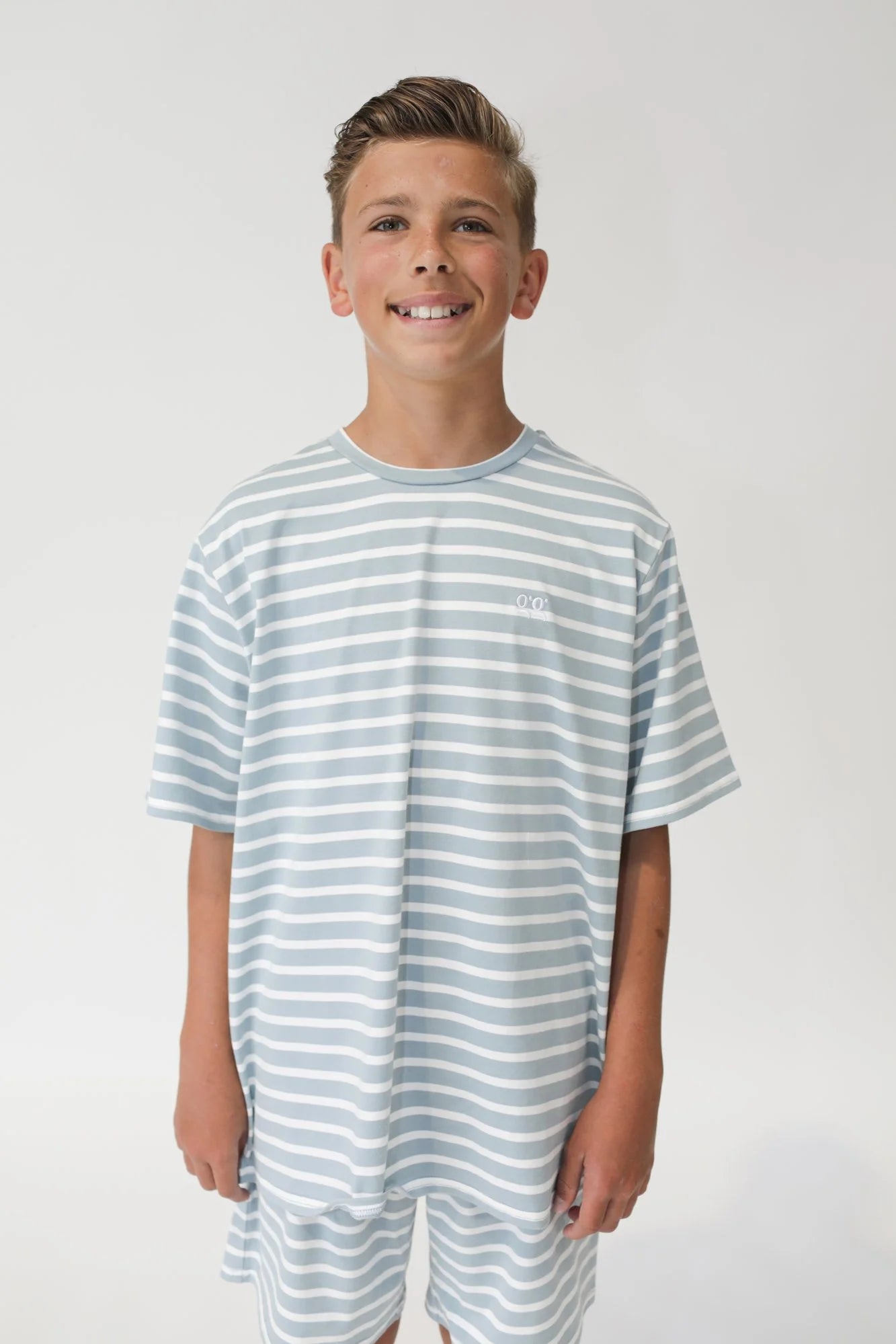 GOOD GOODS // Wolfie PJ's STEEL/CREAM STRIPE
