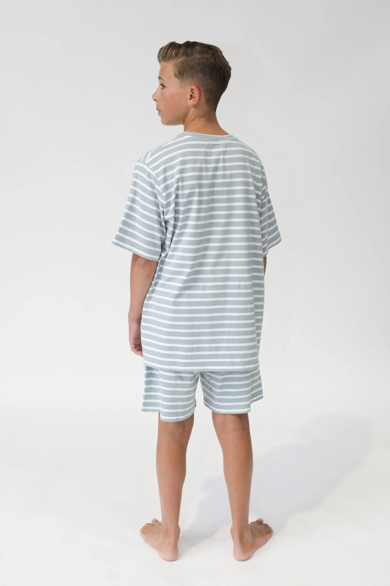 GOOD GOODS // Wolfie PJ's STEEL/CREAM STRIPE