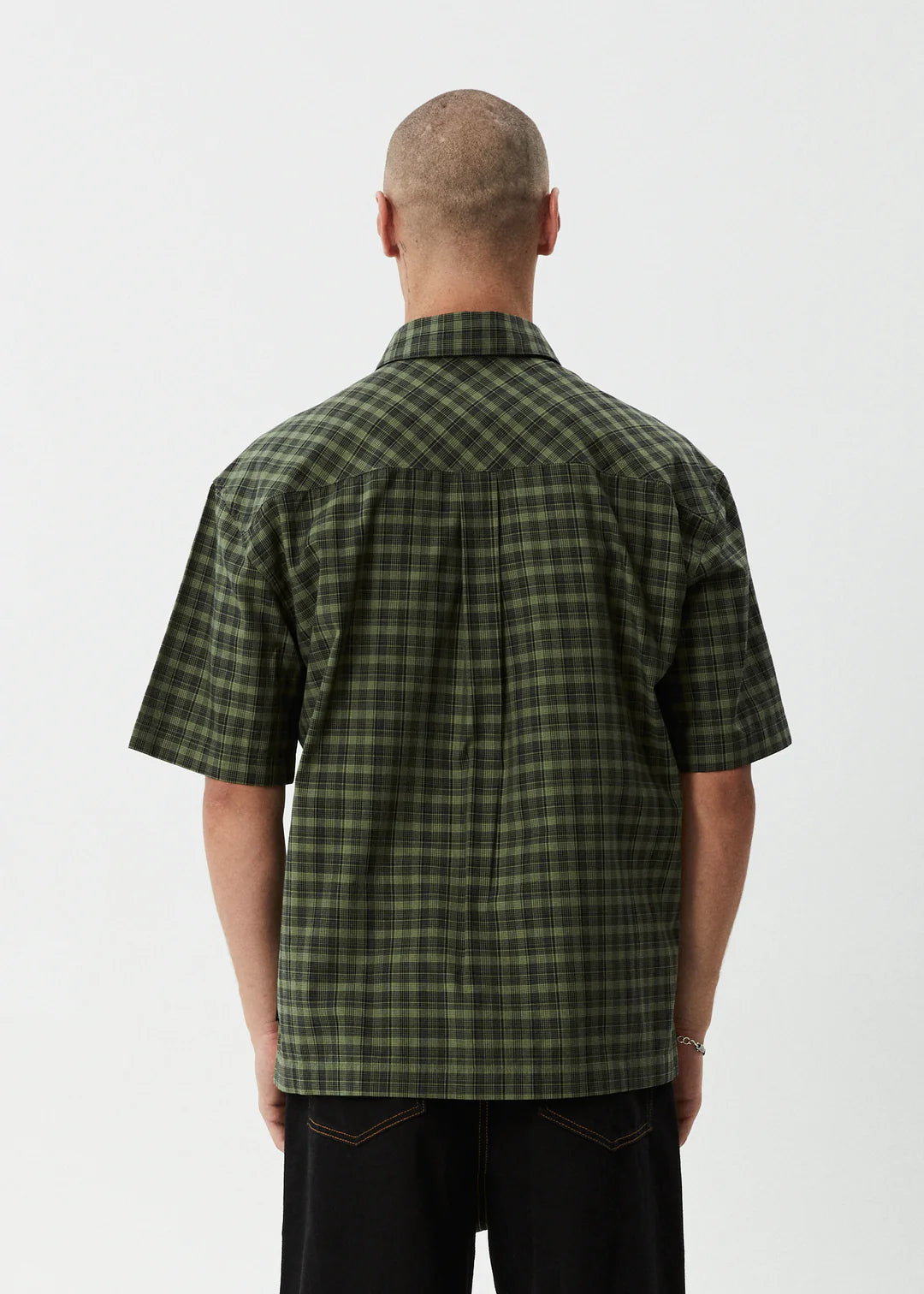 AFENDS // Ghost SS Shirt OIL GREEN