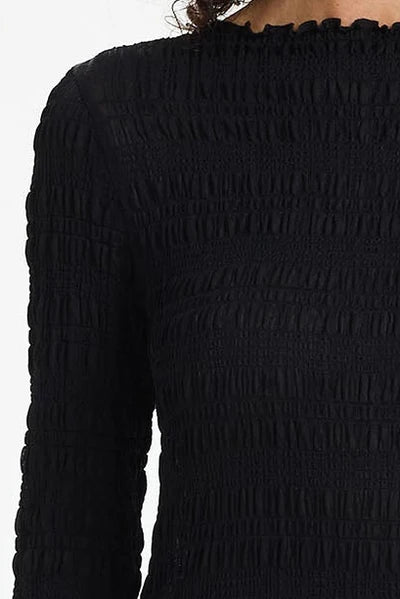 Gigi Top BLACK TEXTURE