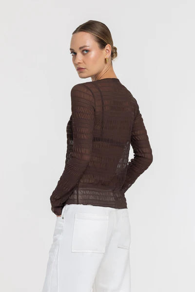BLAK // Gigi Top CHOCOLATE TEXTURE