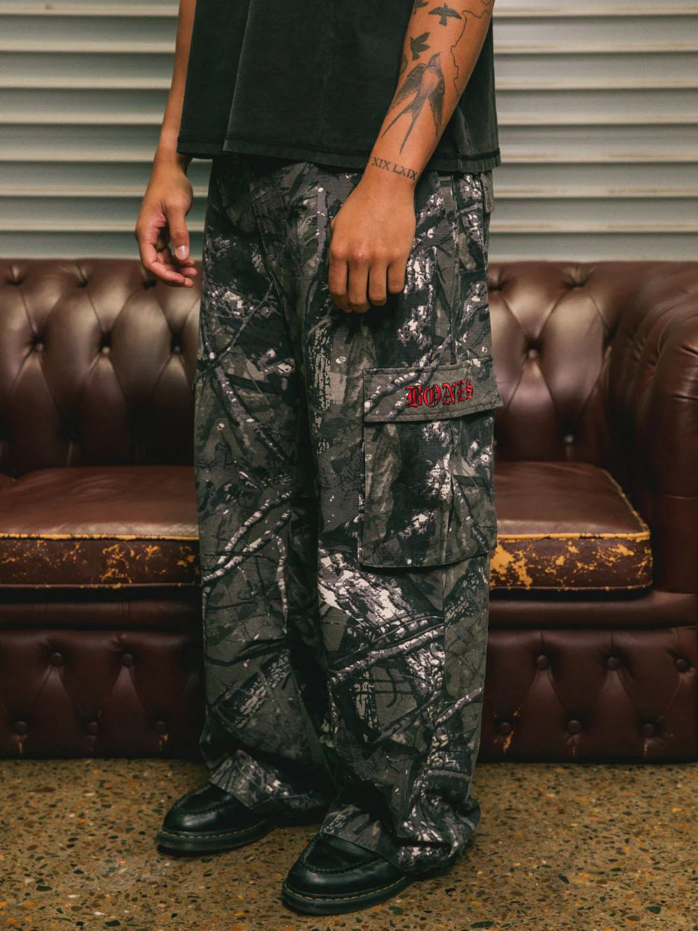 BILLY BONES // Gothic Cargo Pants ALPINE CAMO