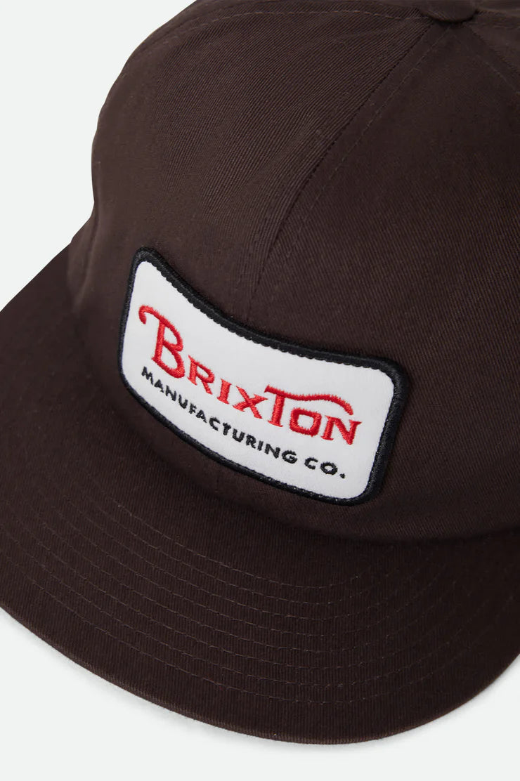 BRIXTON // Grade HP Snapback PINECONE BROWN
