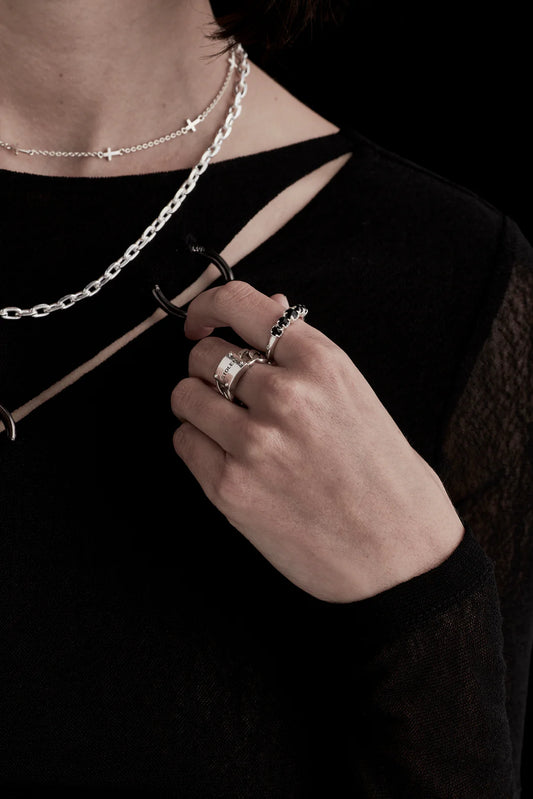 PRE-LOVED // SGC Halo Cluster Ring ONYX