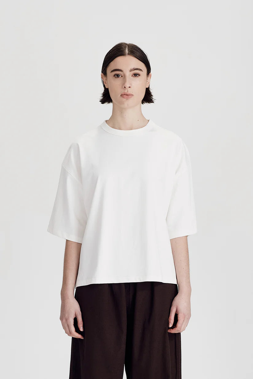 COMMONERS // Heavy Boxy Tee WHITE