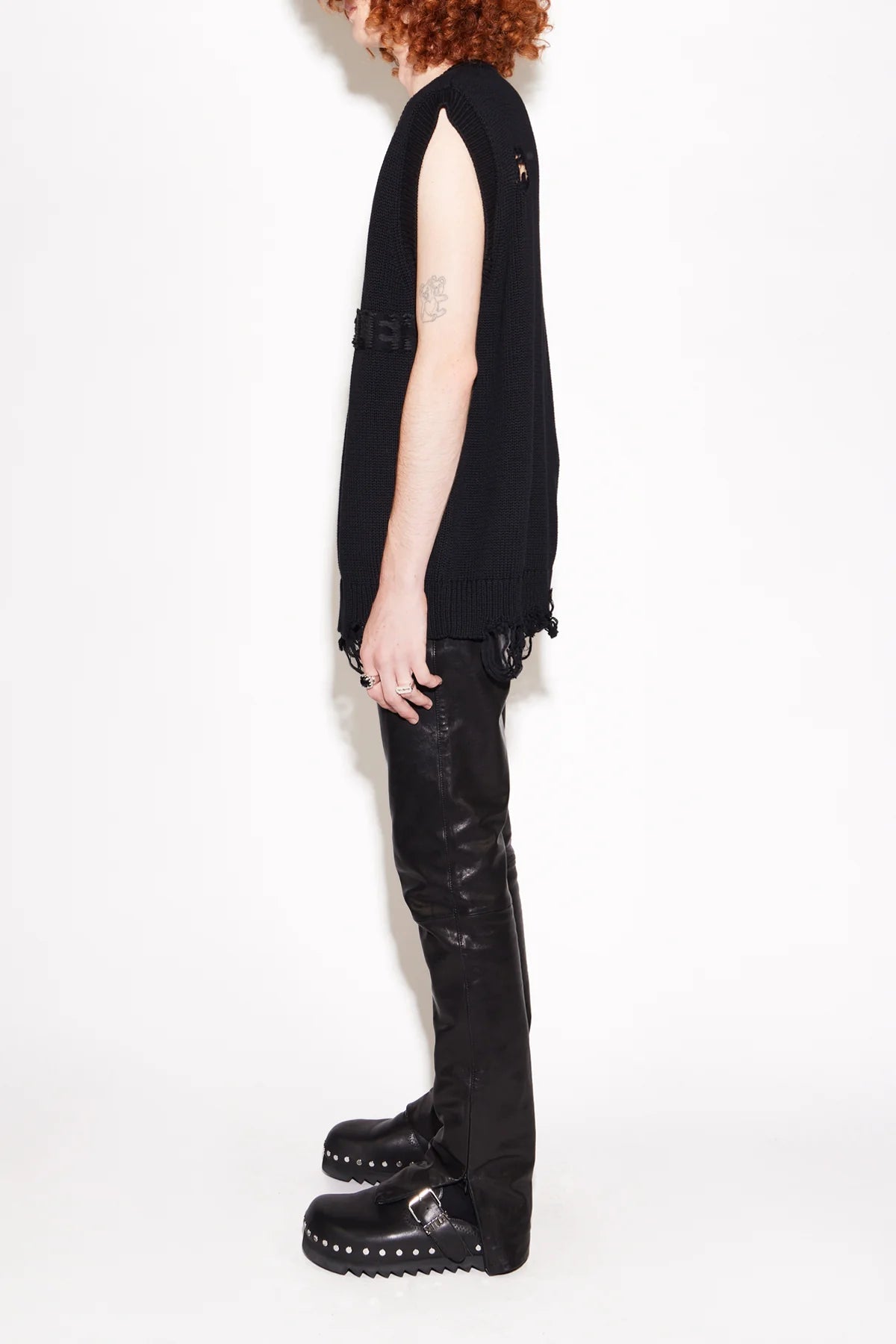 STOLEN GIRLFRIENDS CLUB // UNISEX High Roller Oversized Vest BLACK