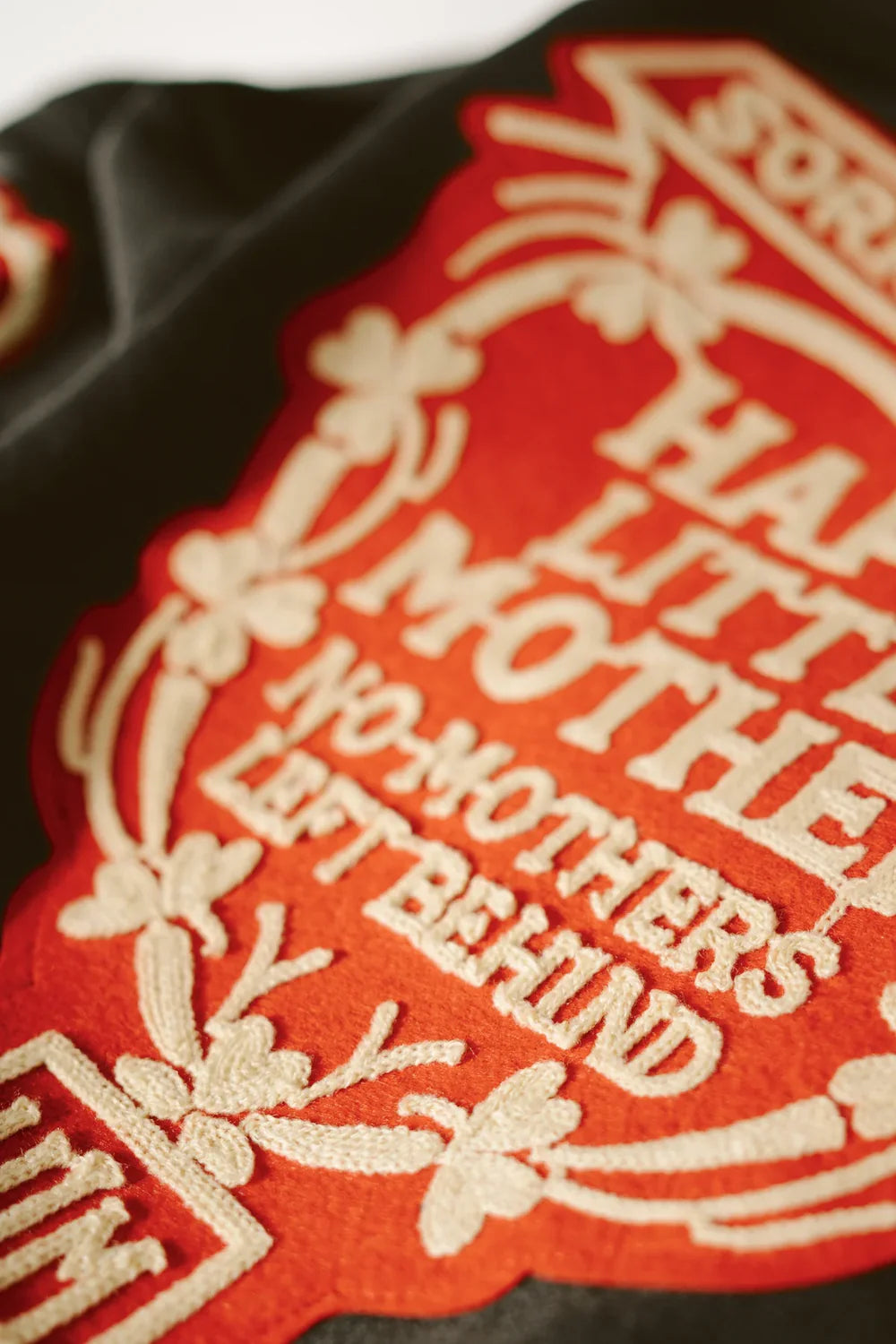 HAPPY LITTLE MOTHER // Sorry Mom Hoodie FADED BLACK