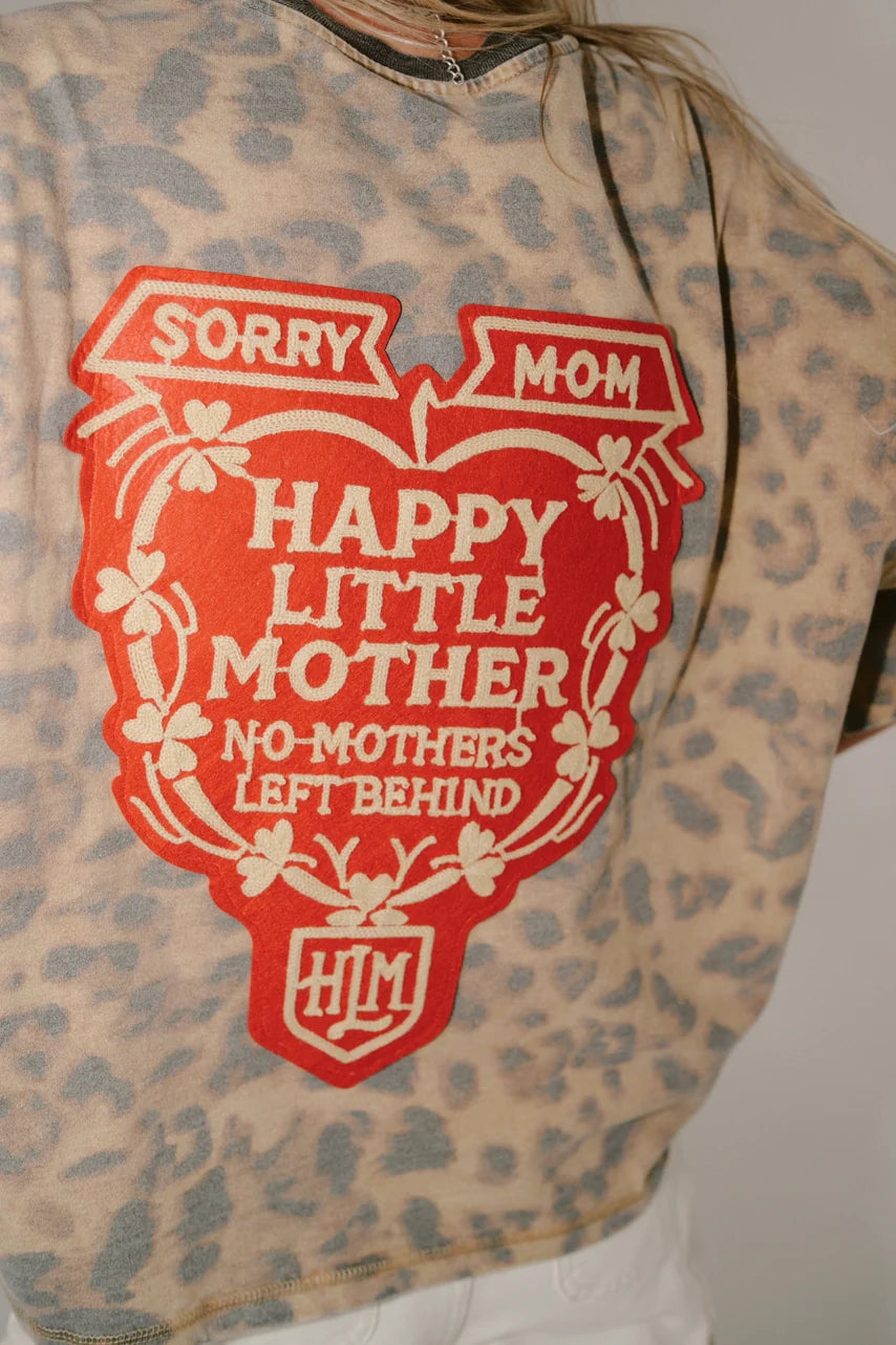 Sorry Mom Tee LEOPARD