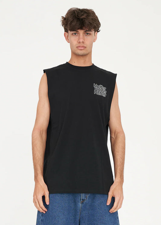HUFFER // HFR Tank DITHER BLACK