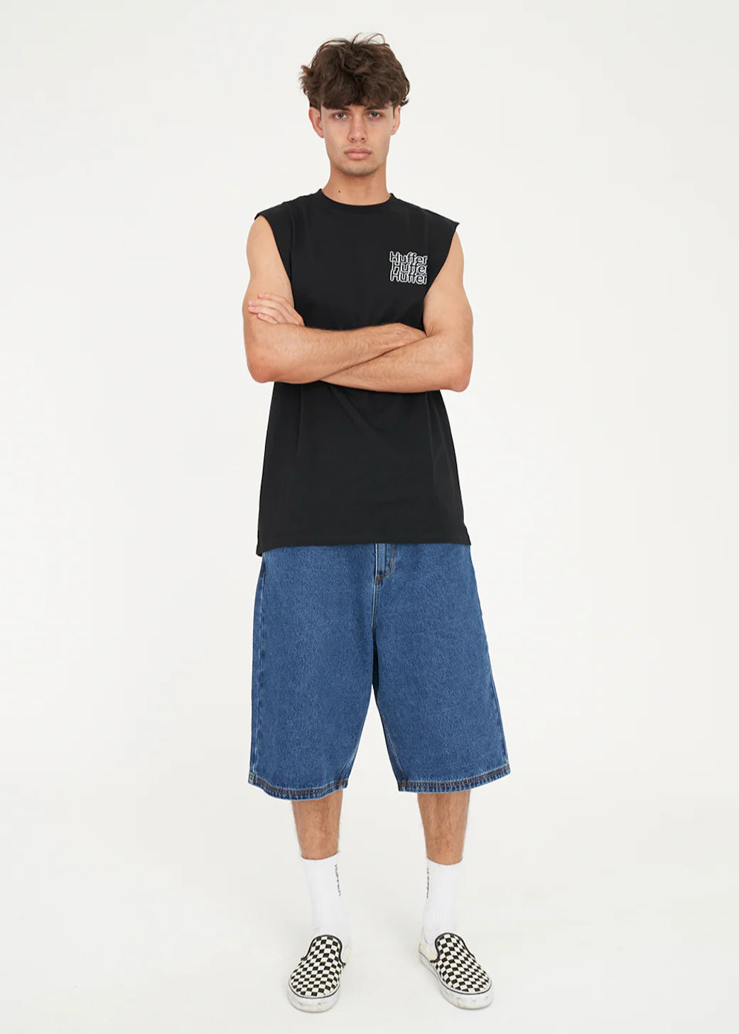 HUFFER // HFR Tank DITHER BLACK