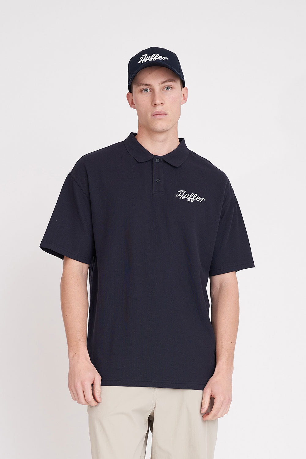 HUFFER GOLF // Par Polo Tap That NAVY