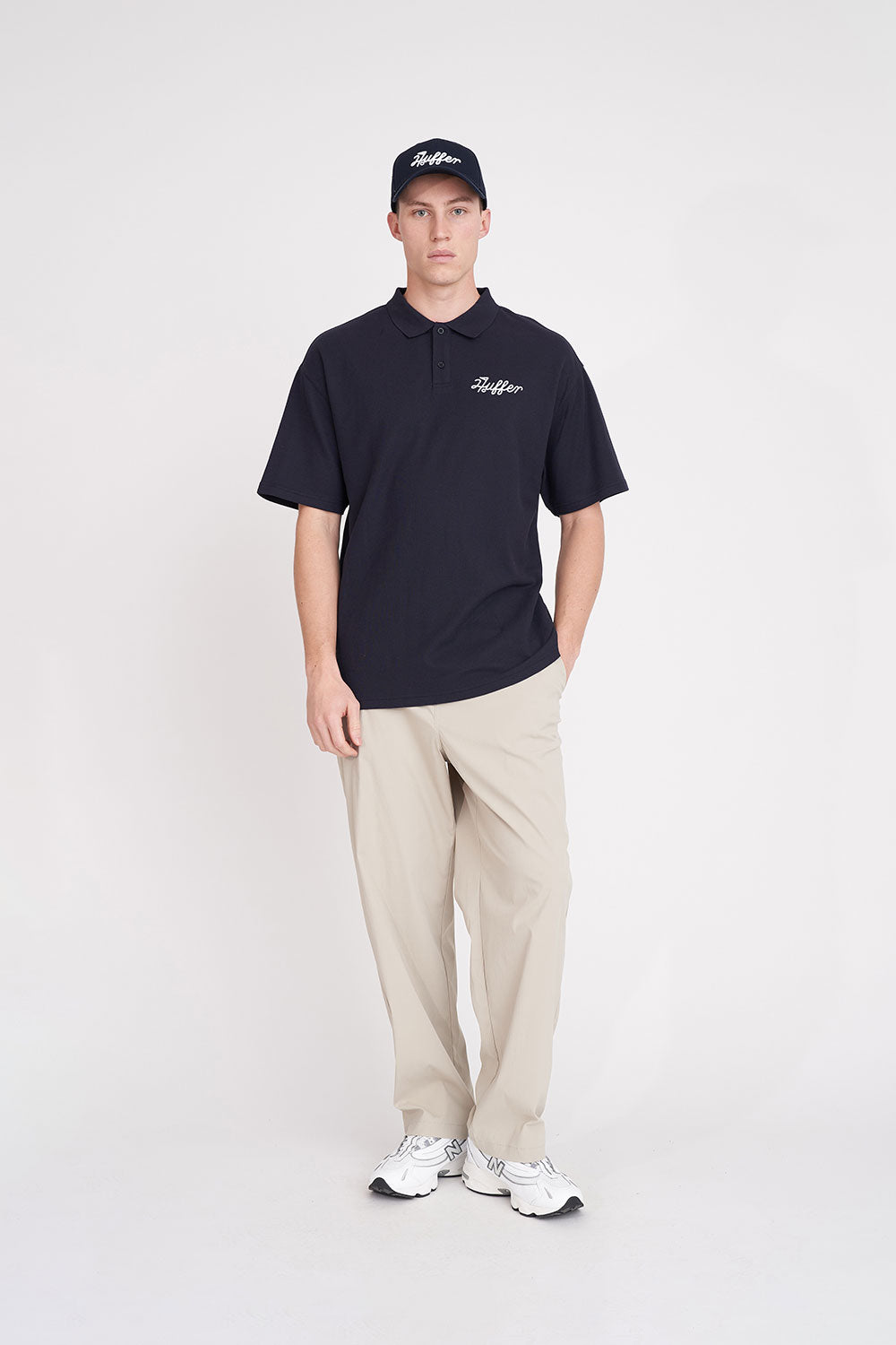 HUFFER GOLF // Par Polo Tap That NAVY