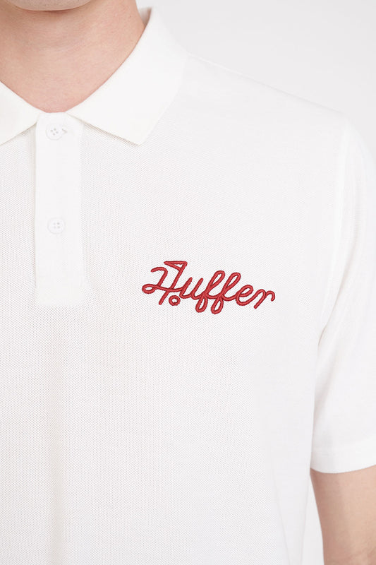 HUFFER GOLF // Classic Polo CHALK