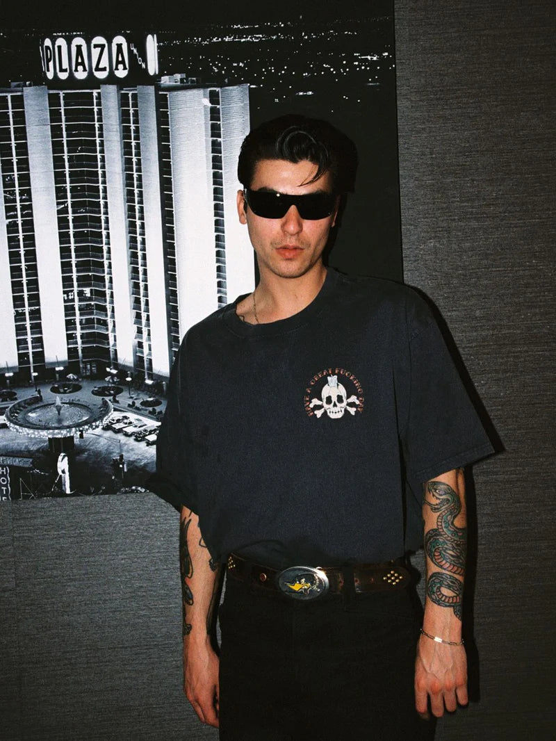 BILLY BONES // Have A Gr8 Day 2.0 Tee WASHED BLACK