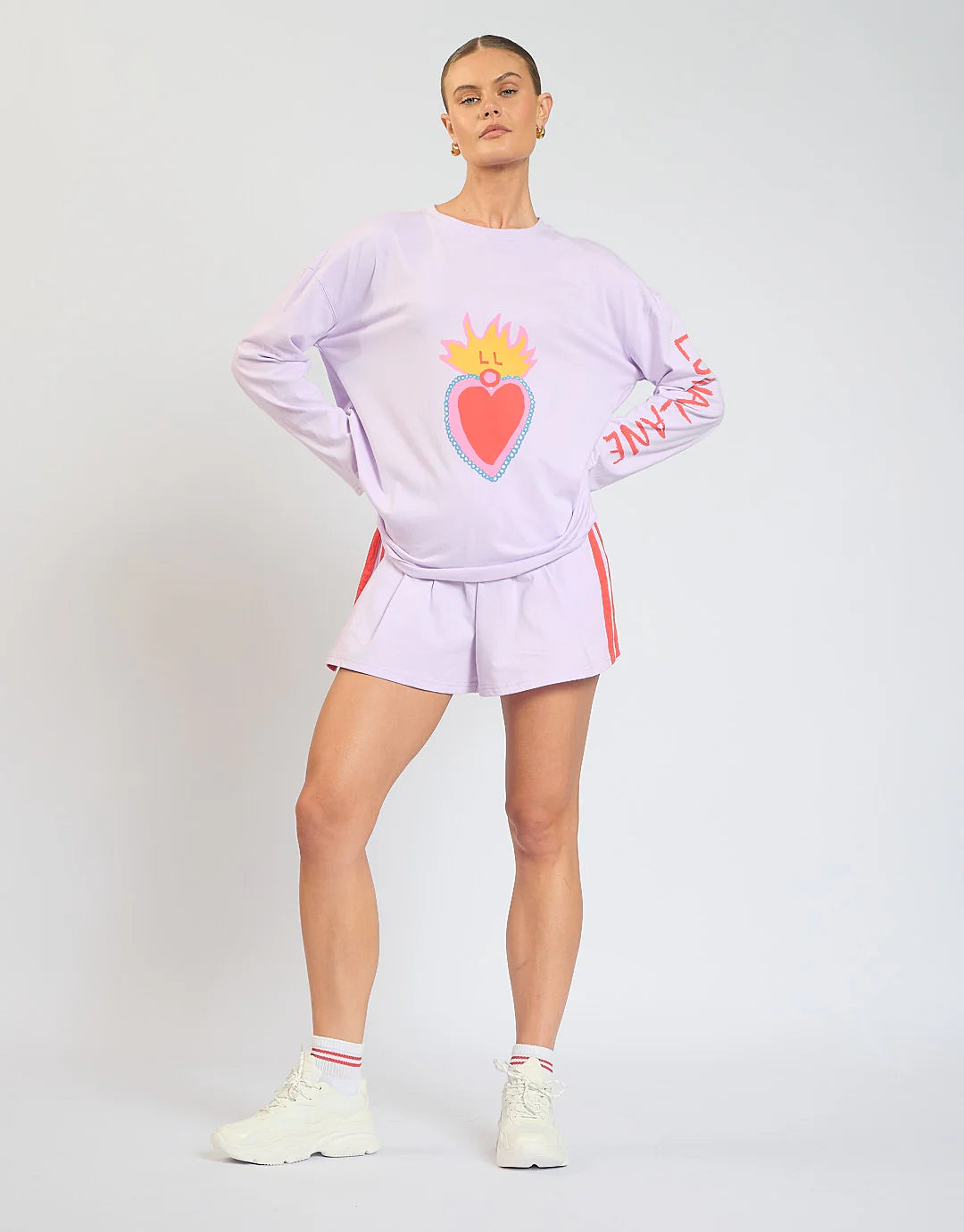 LUNA LANE // Hearts on Fire Shorts