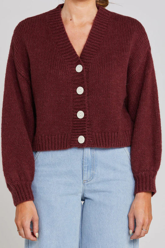 THING THING // Huddle Cardigan WINTER ROUGE