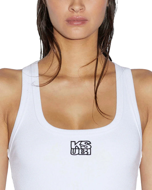 KSUBI // Stacked Origin Tank WHITE