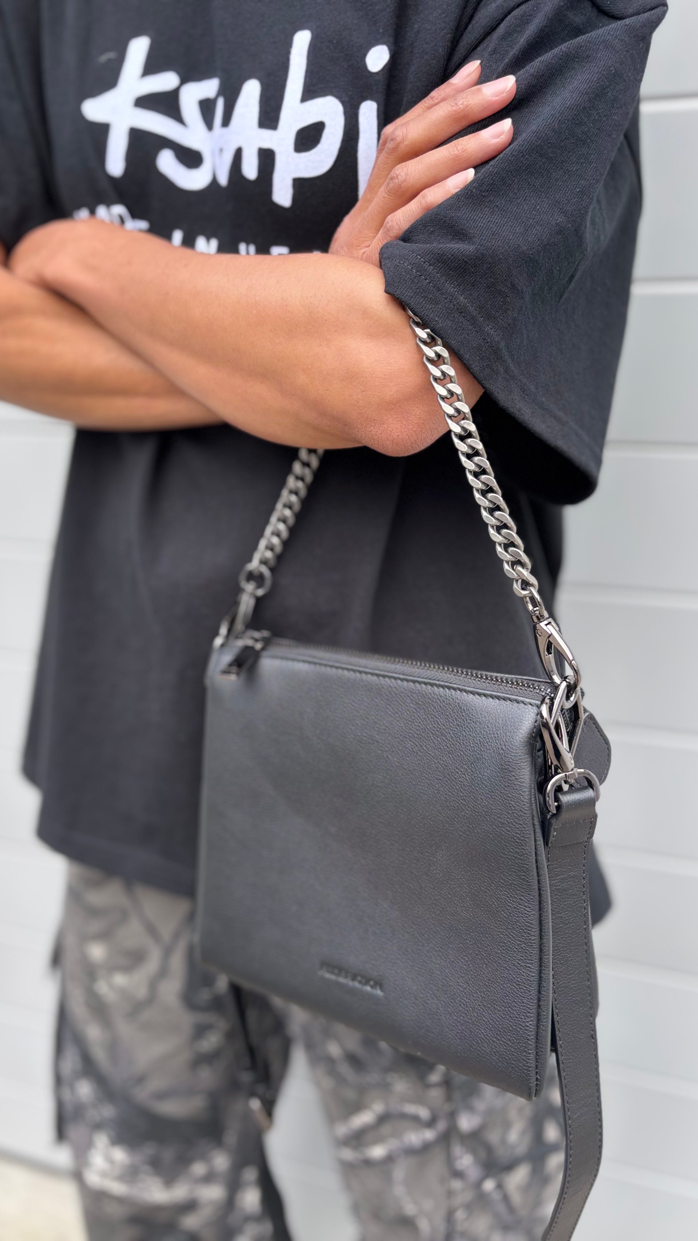 KSUBI // Plated Ekcess Tee JET BLACK