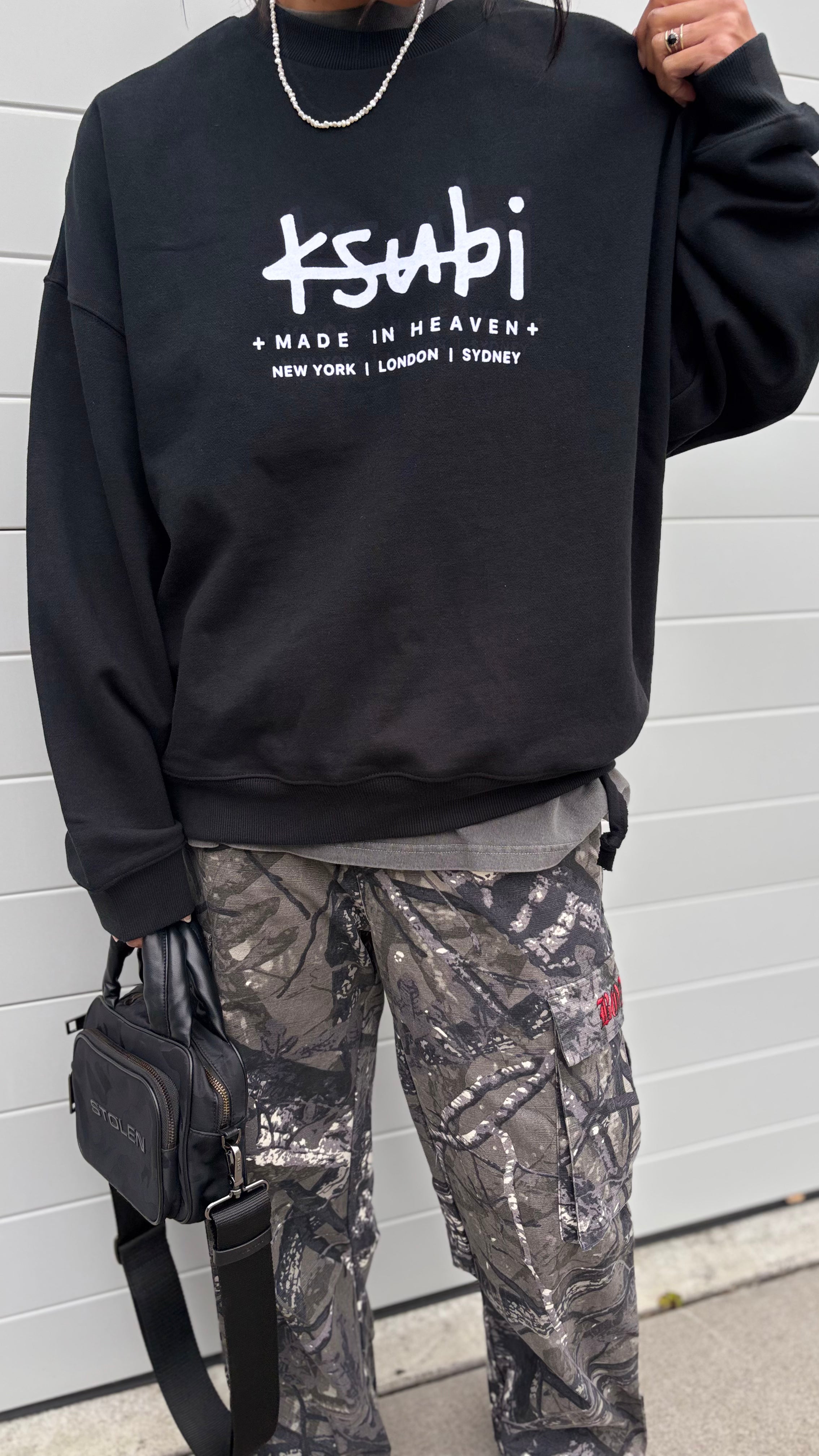 KSUBI // Plated Ekcess Crew JET BLACK