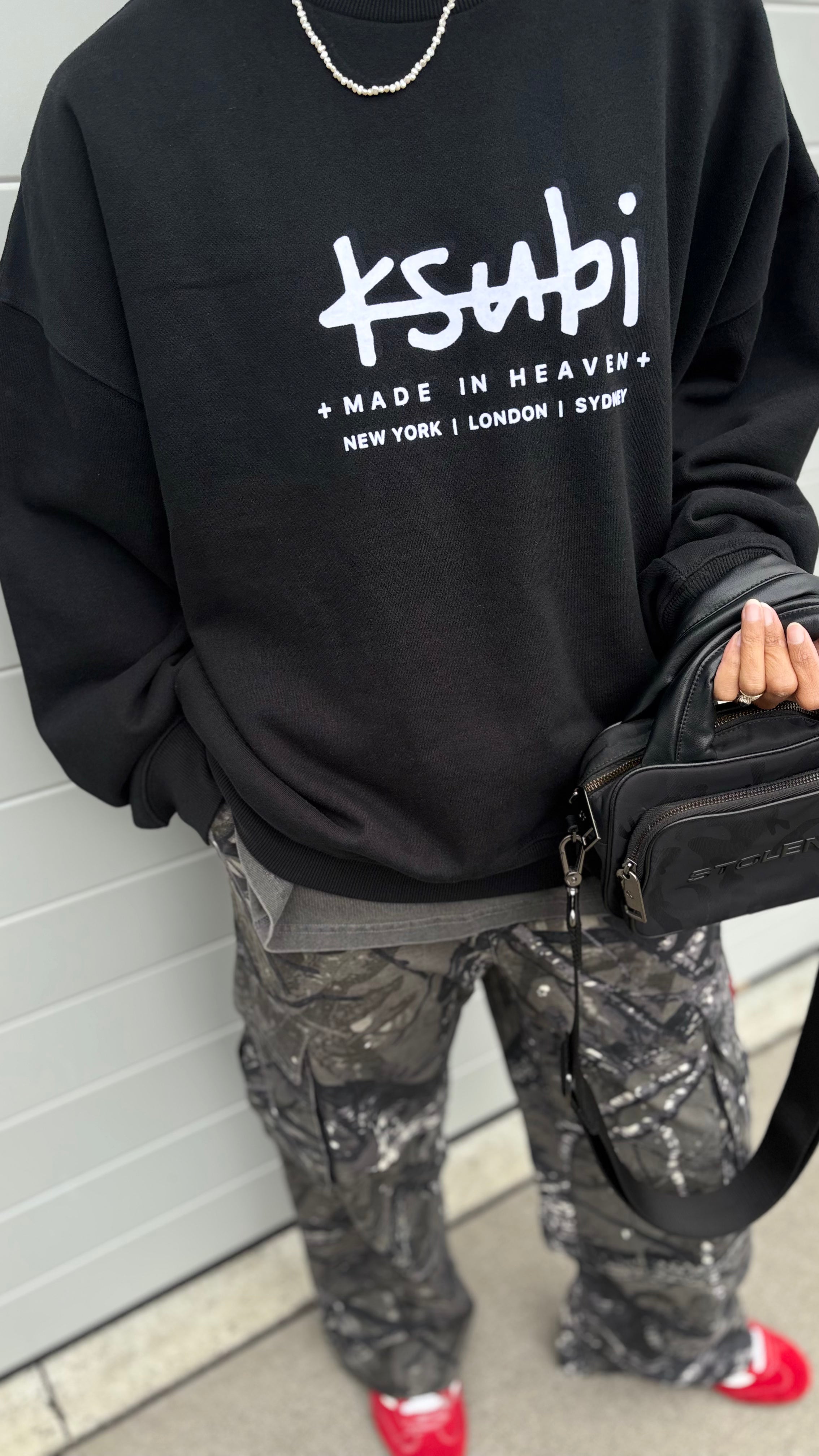 KSUBI // Plated Ekcess Crew JET BLACK