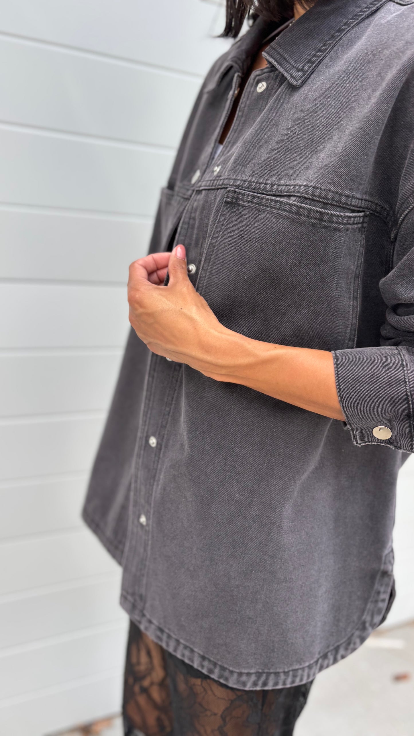 PRE-LOVED // FEDERATION Acid Wash Denim Jacket