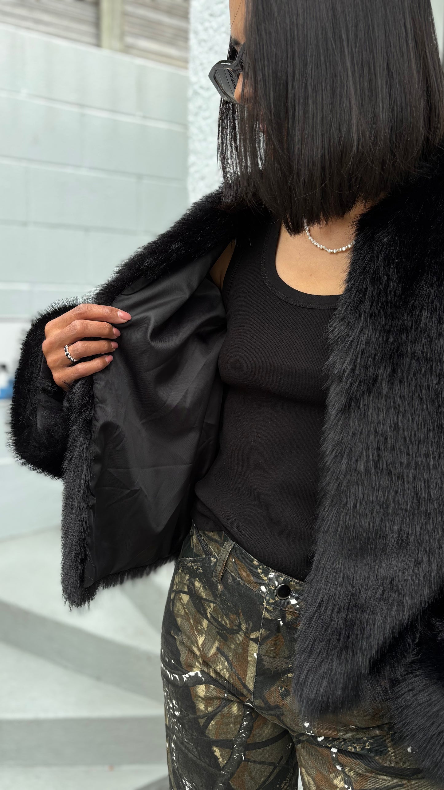 PRE-LOVED // BLAK Faux Fur Jacket