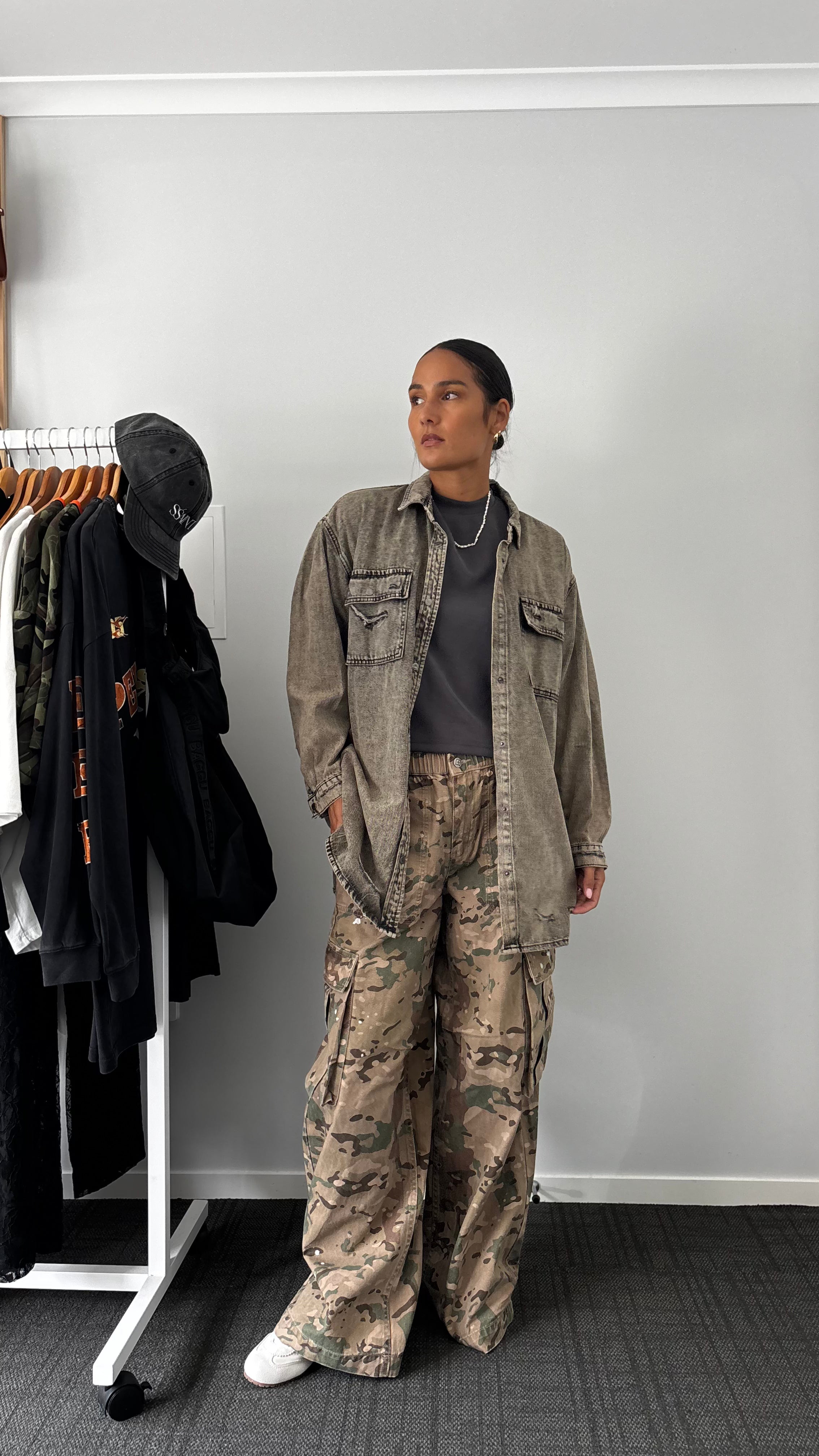 PRE-LOVED // ONE TEASPOON Denim Shirt Dress/Shirt RUST