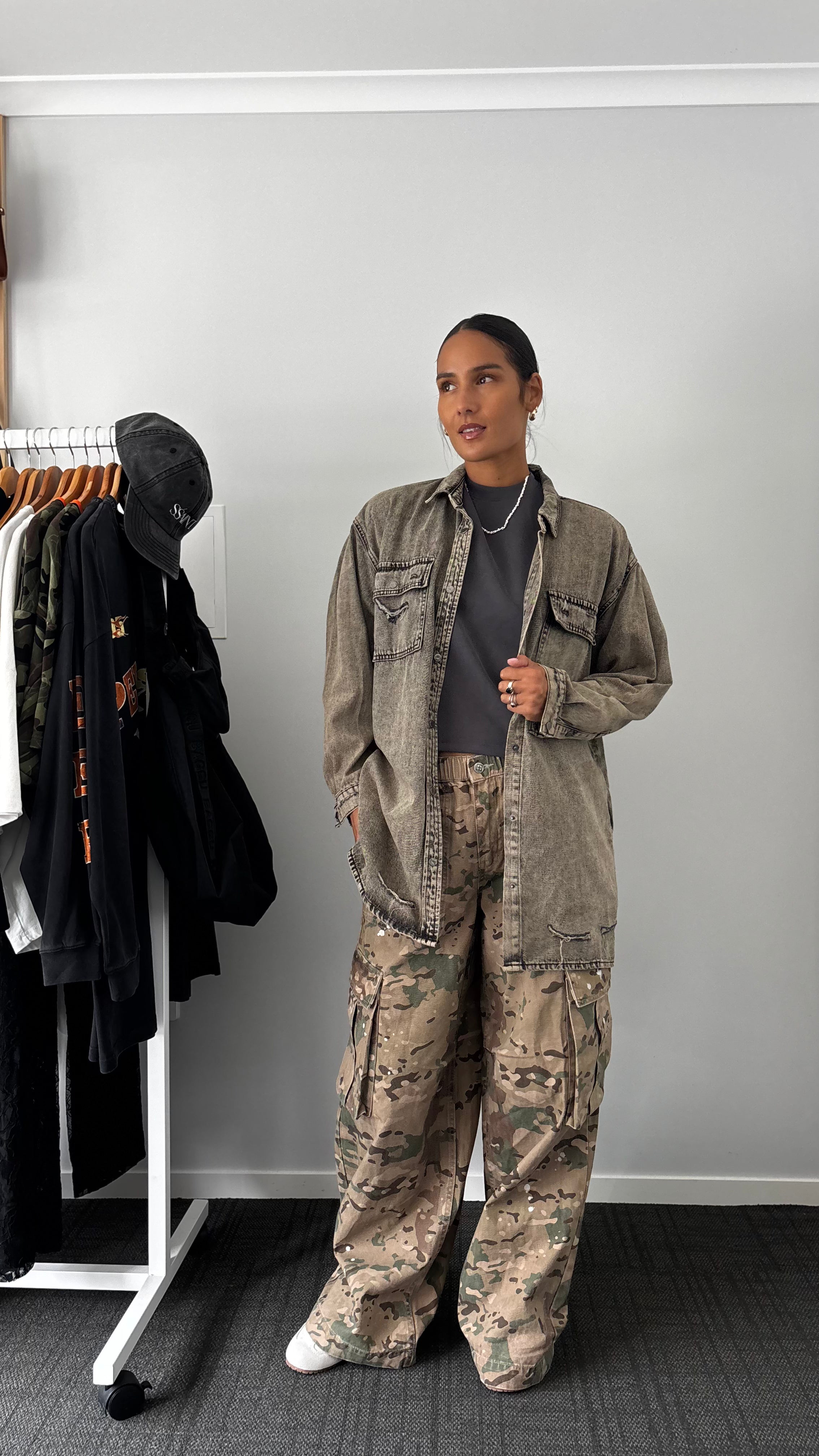 PRE-LOVED // ONE TEASPOON Denim Shirt Dress/Shirt RUST