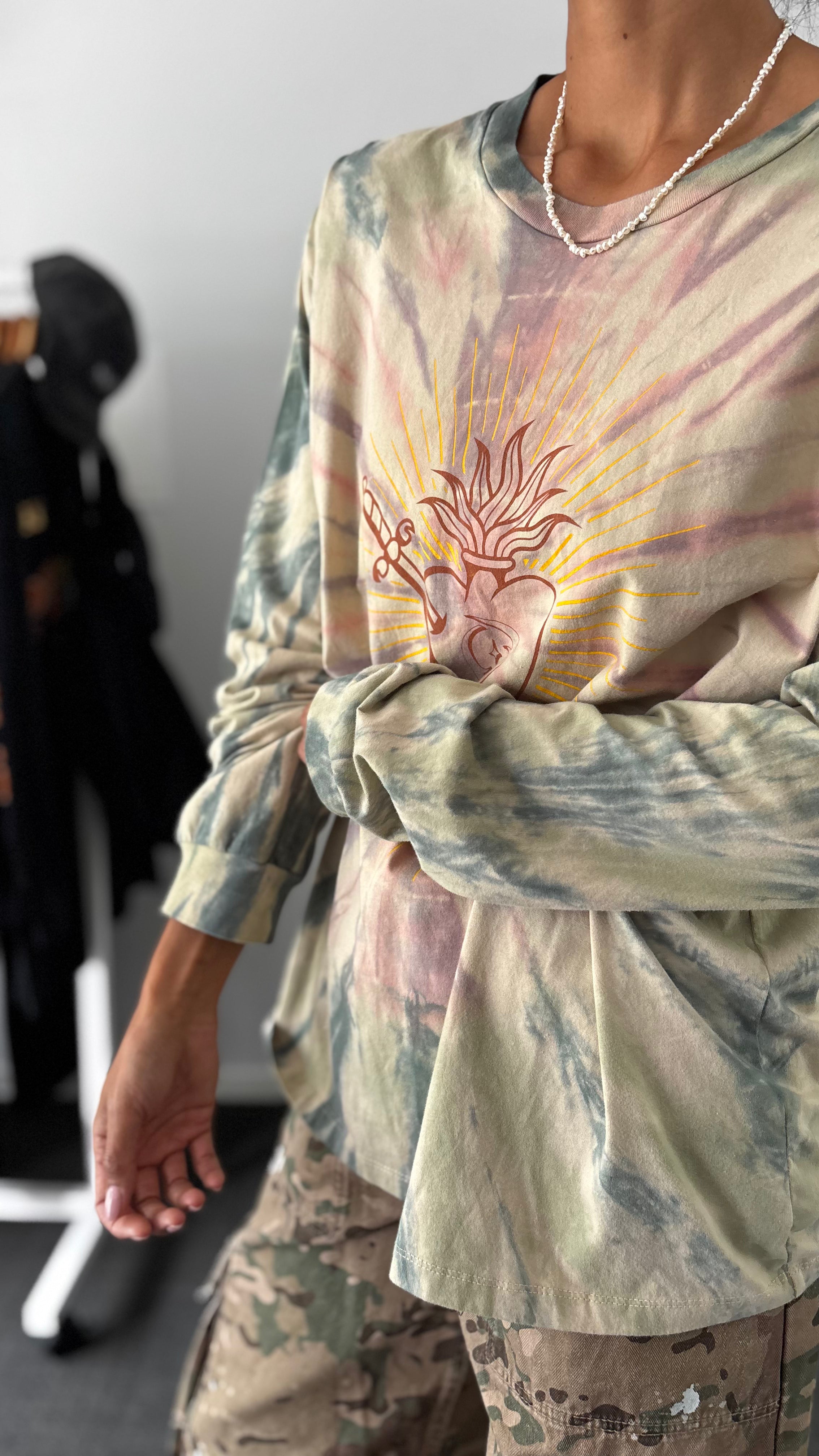 PRE-LOVED // ONE TEASPOON Heart o Steel LS Top